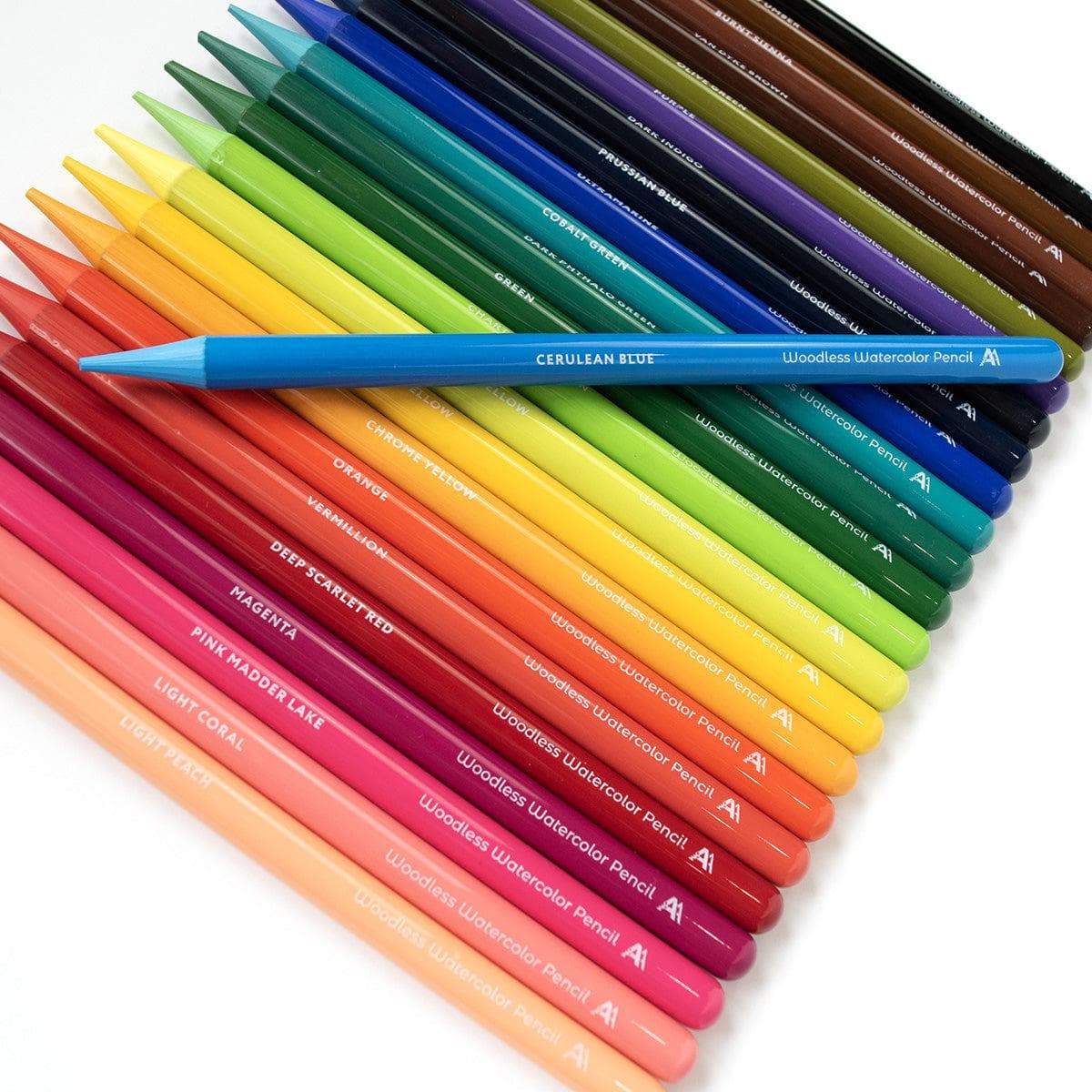 新品 Hardtmuth Woodless Colour Pencils 24色 Woodless Watercolor Pencil 24 Set for Stunning Art | Altenew