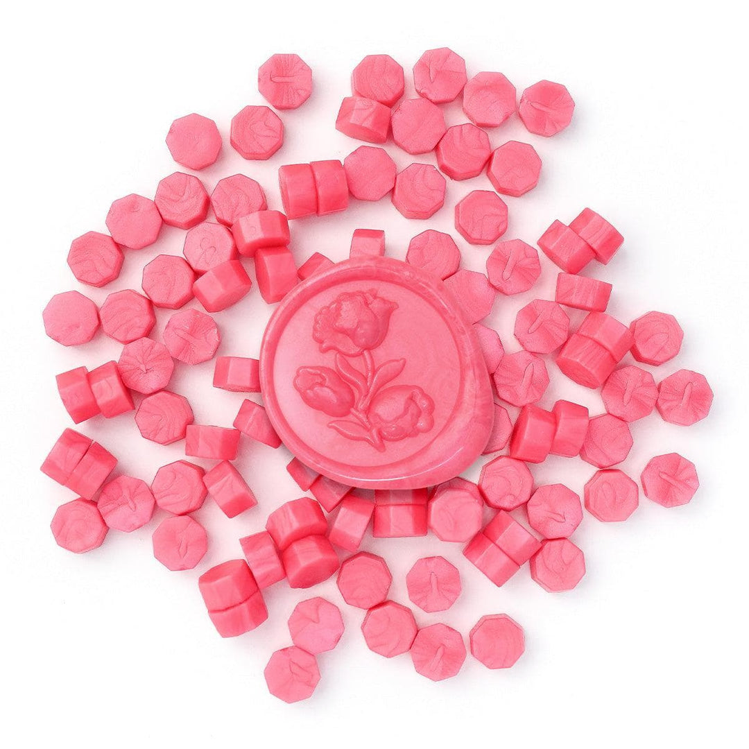 Coral Berry Wax Beads
