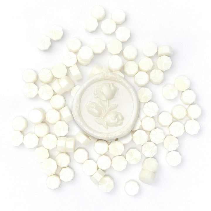 Pearl White Wax Beads