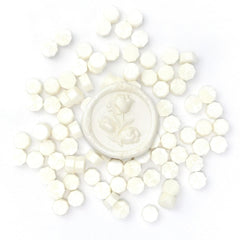 Pearl White Wax Beads