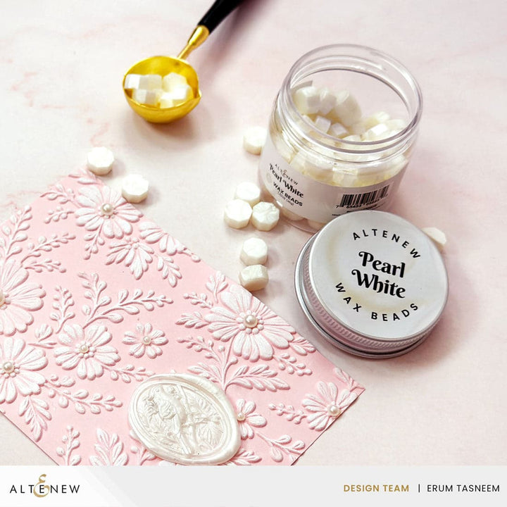 Pearl White Wax Beads