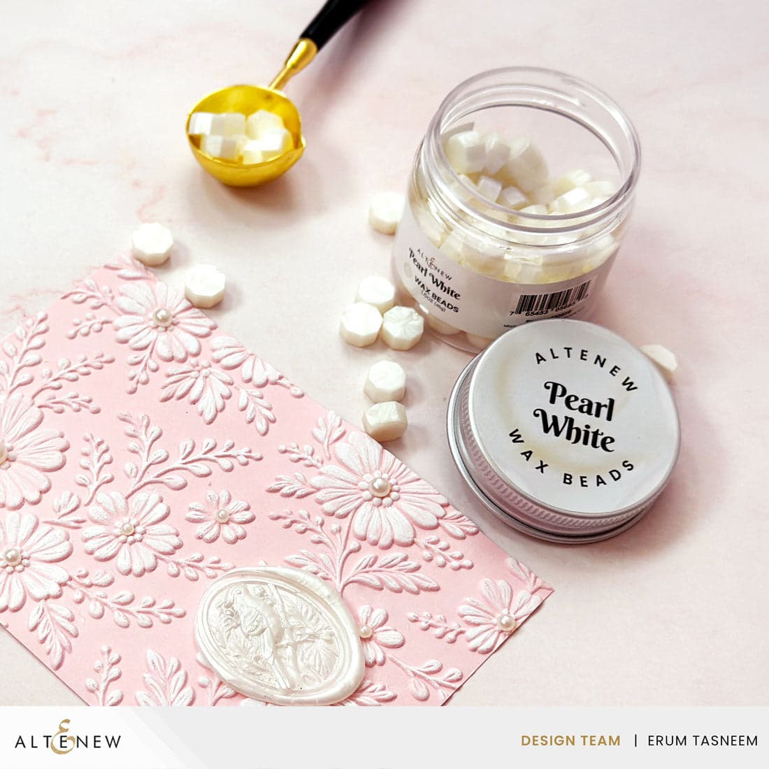 Pearl White Wax Beads