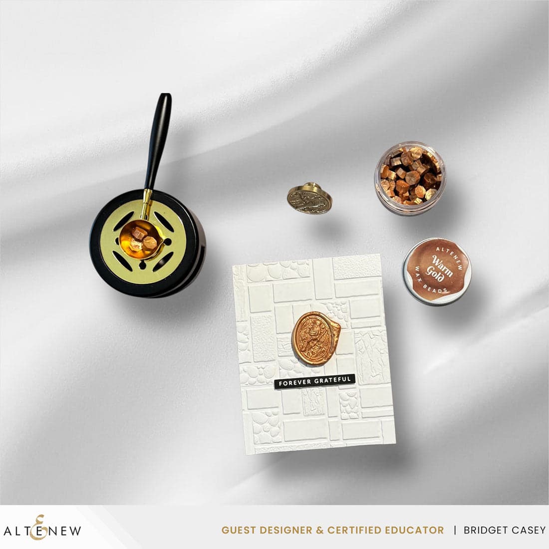 Shimmer Gold Wax Beads | Elegant Wax Seal Supplies | Altenew