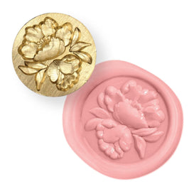 Soft Peonies Wax Seal Stamp