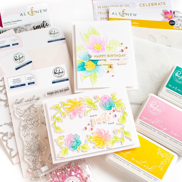 Altenew Workshop Altenew x Pinkfresh Studio : Posy Party Mix Class