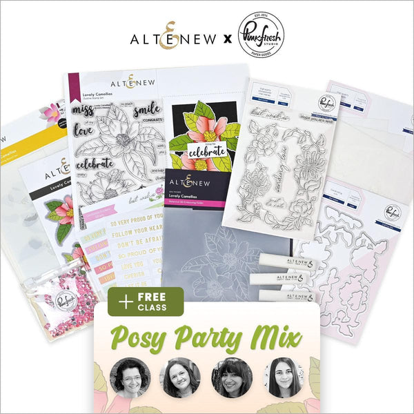 Altenew、Pinkfreshまとめて10セット Altenew x Pinkfresh Studio : Posy Party Mix Class Kit | Altenew