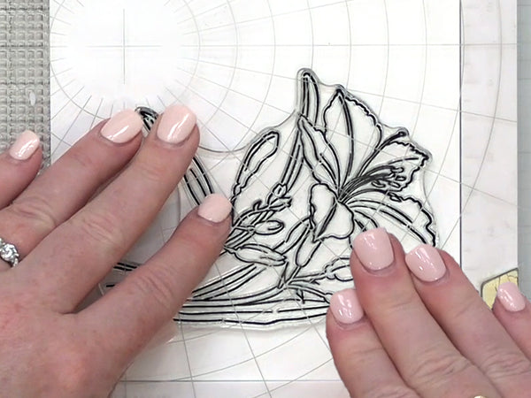 Use the stamp set to stamp the design.