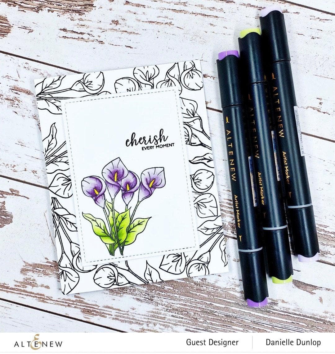 Altenew Mini Delight Mini Delight: Dainty Calla Lilly Stamp & Die Set