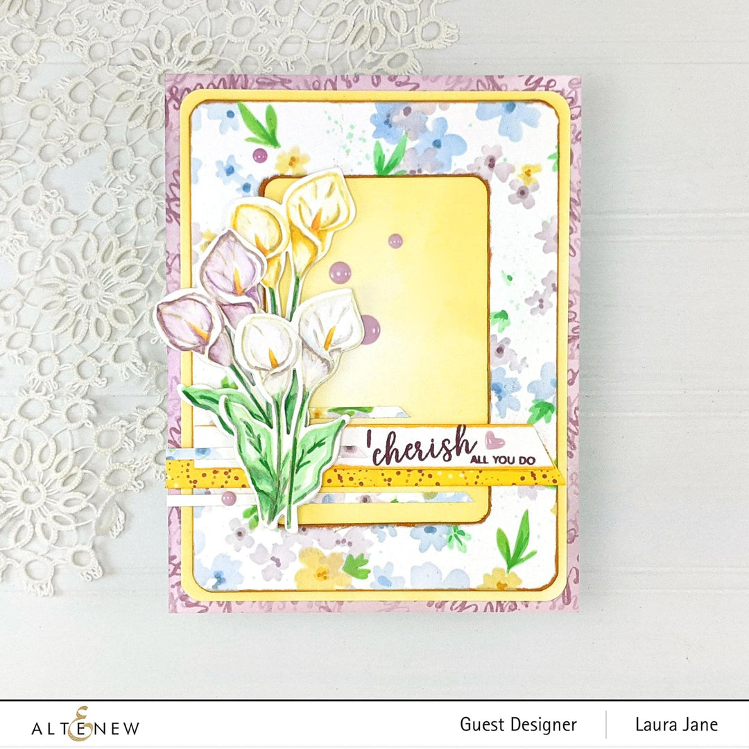 Altenew Mini Delight Mini Delight: Dainty Calla Lilly Stamp & Die Set