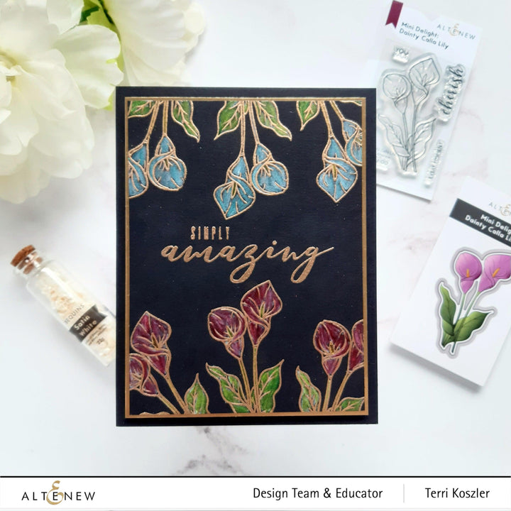 Altenew Mini Delight Mini Delight: Dainty Calla Lilly Stamp & Die Set
