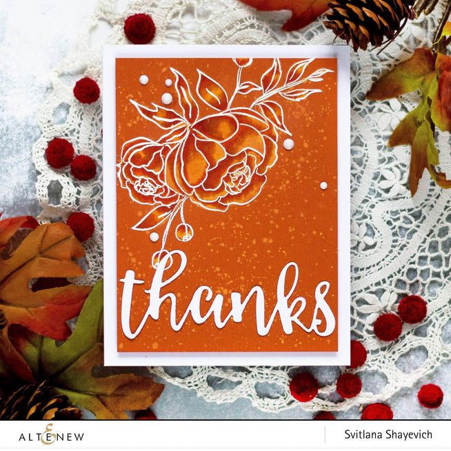 Photocentric Clear Stamps Precious Peony Stamp Set