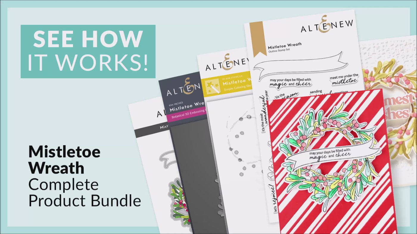 Mistletoe Wreath Stamp Set