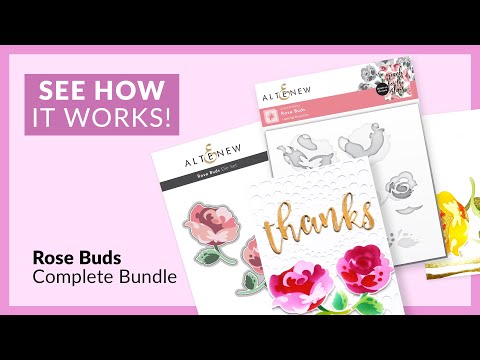 Rose Buds Layering Stencil Set (2 in 1)