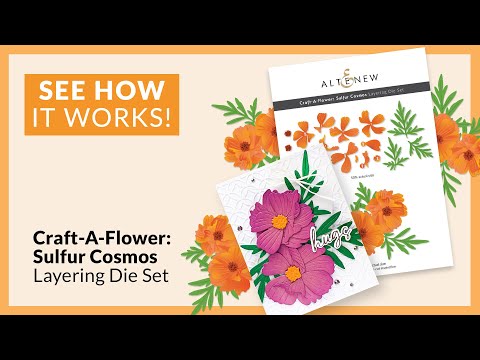Altenew Craft-A-Flower: Sulfur Cosmos Layering Die Set