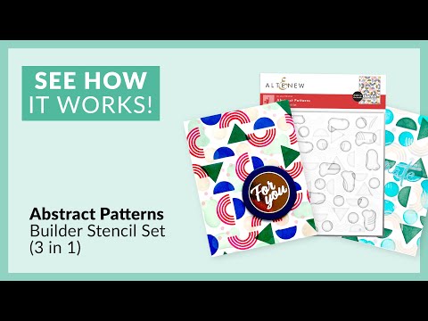 Abstract Patterns Builder Stencil Set (3 in 1)