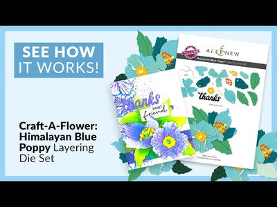 Craft-A-Flower: Himalayan Blue Poppy Layering Die Set