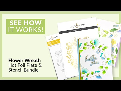 Flower Wreath Hot Foil Plate