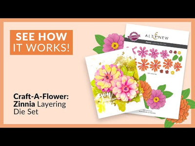Craft-A-Flower: Zinnia Layering Die Set