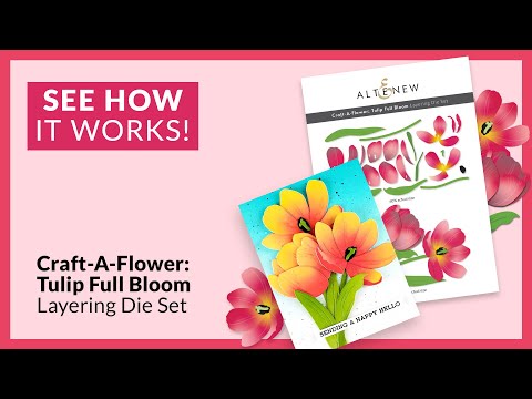 Craft-A-Flower: Tulip Full Bloom Layering Die Set