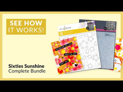 Sixties Sunshine Simple Coloring Stencil Set (3 in 1)