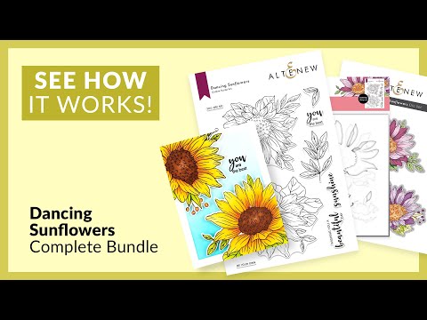 Create Stunning Floral Designs with Dancing Sunflowers Stamp Die