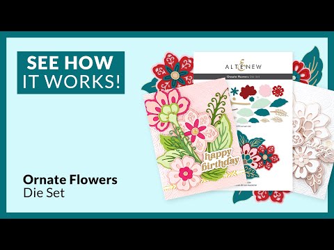 Altenew Ornate Flowers Die Set