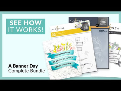A Banner Day 3D Embossing Folder