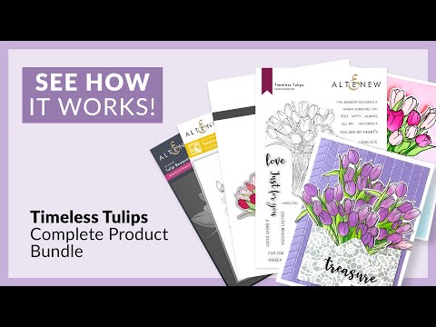 Timeless Tulips Simple Coloring Stencil Set (3 in 1)