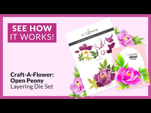 Craft-A-Flower: Open Peony Layering Die Set