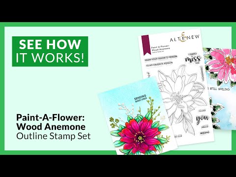 Paint-A-Flower: Wood Anemone & Hawaiian Shores Brush & Fine Tip Pens Bundle