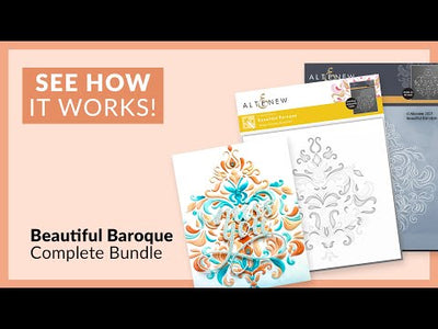 Beautiful Baroque Simple Coloring Stencil Set (3 in 1)